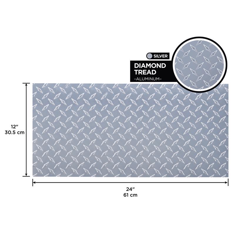 M-D Building Products 0.06 in. X 12 in. W X 24 in. L Silver Aluminum Diamond Sheet Metal