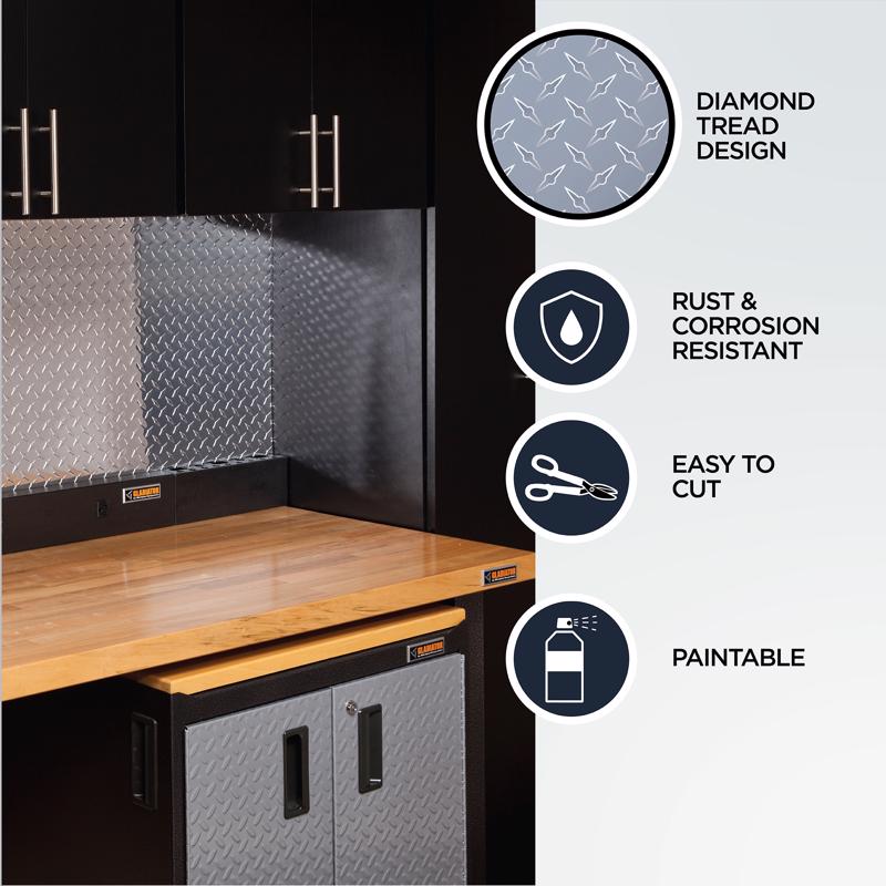 M-D Building Products 0.06 in. X 12 in. W X 24 in. L Silver Aluminum Diamond Sheet Metal