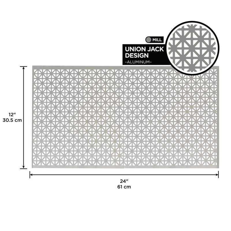 M-D Building Products 0.02 in. X 12 in. W X 24 in. L Mill Aluminum Union Jack Sheet Metal