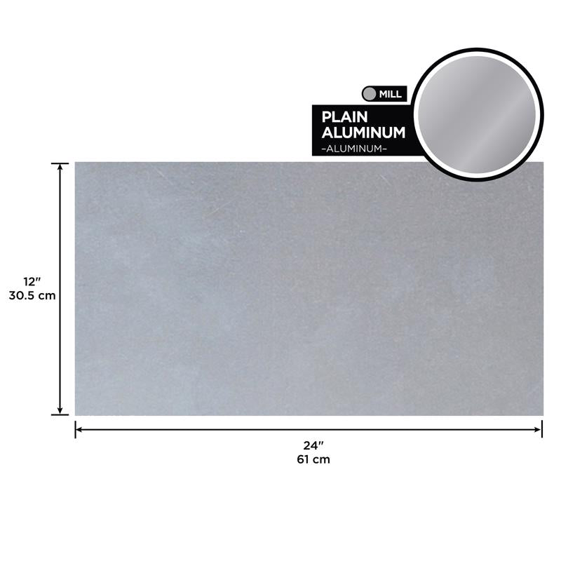 M-D Building Products 0.019 in. X 12 in. W X 24 in. L Mill Aluminum Plain Sheet Metal