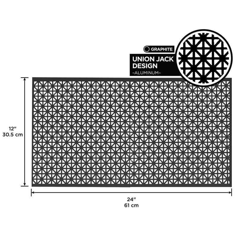 M-D Building Products 0.02 in. X 12 in. W X 24 in. L Graphite Aluminum Union Jack Sheet Metal