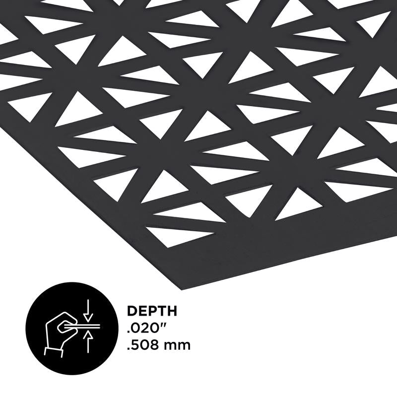 M-D Building Products 0.02 in. X 12 in. W X 24 in. L Graphite Aluminum Union Jack Sheet Metal