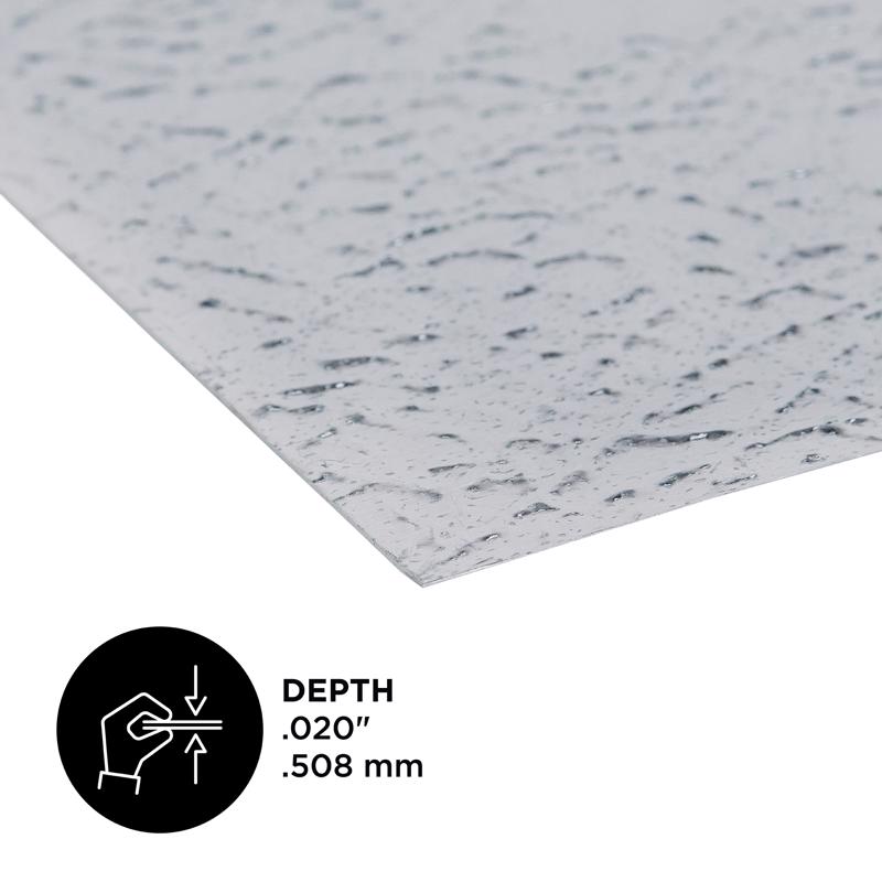 M-D Building Products 0.02 in. X 12 in. W X 24 in. L Silver Aluminum Leathergrain Sheet Metal