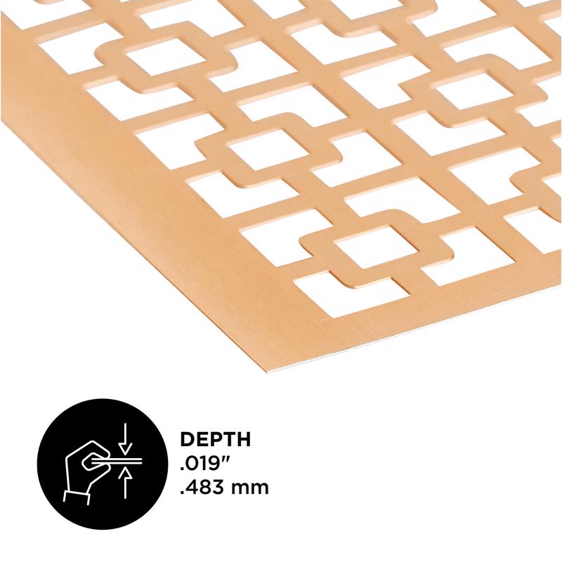 M-D Building Products 0.02 in. X 12 in. W X 24 in. L Copper Aluminum Chainlink Sheet Metal