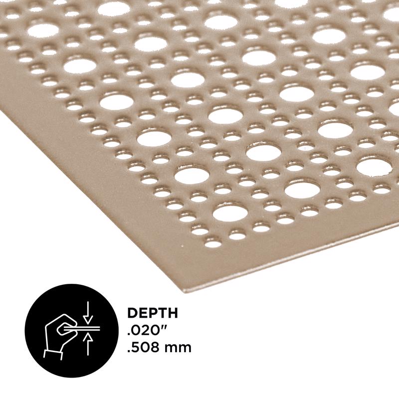 M-D Building Products 0.02 in. X 12 in. W X 24 in. L Champagne Bronze Aluminum Lincane Sheet Metal