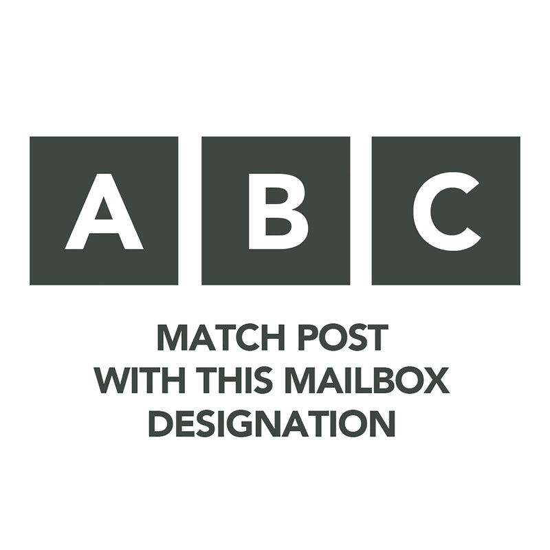 Architectural Mailboxes Landover 56.4 in. Powder Coated Black Aluminum/Steel Mailbox Post