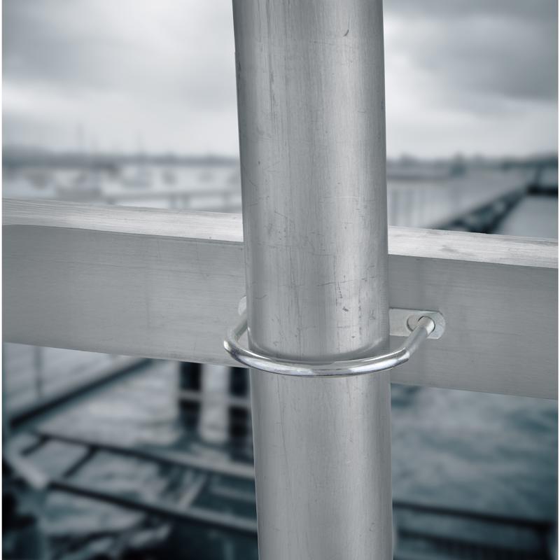 Hampton 3/8 in. X 3-1/2 in. W X 4-5/8 in. L Coarse Zinc-Plated Steel U-Bolt