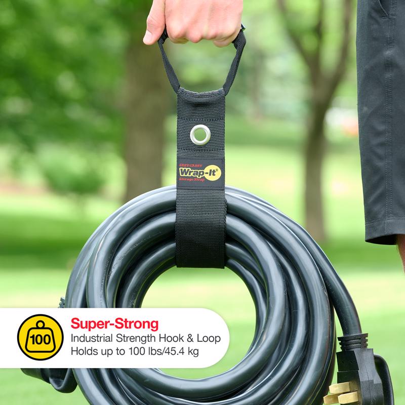 Wrap-It Easy Carry 2.5 in. W X 22 in. L Black Storage Straps 50 lb
