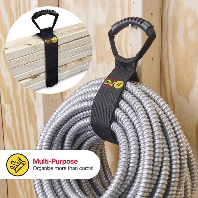 Wrap-It Easy Carry 2.5 in. W X 28 in. L Black Storage Straps 50 lb