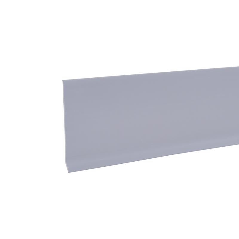 M-D Building Products 4 in. H X 0.08 in. W X 48 in. L Dry Back Silver Vinyl Wall Base