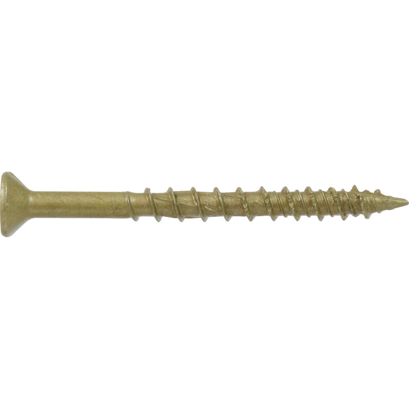 HILLMAN Power Pro No. 8 Ga. X 2 in. L Star Flat Head Coarse Multi-Material Screws