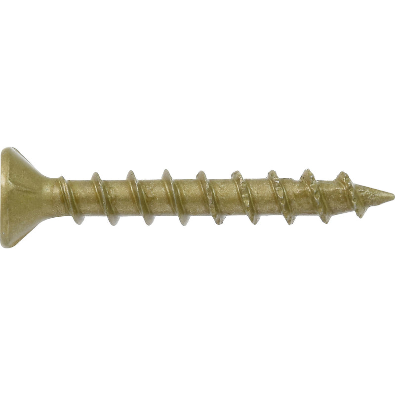 HILLMAN Power Pro No. 8 Ga. X 1-1/4 in. L Star Flat Head Coarse Multi-Material Screws