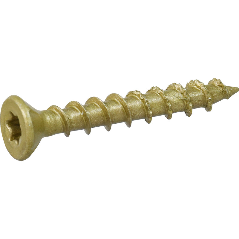 HILLMAN Power Pro No. 8 Ga. X 1-1/4 in. L Star Flat Head Coarse Multi-Material Screws