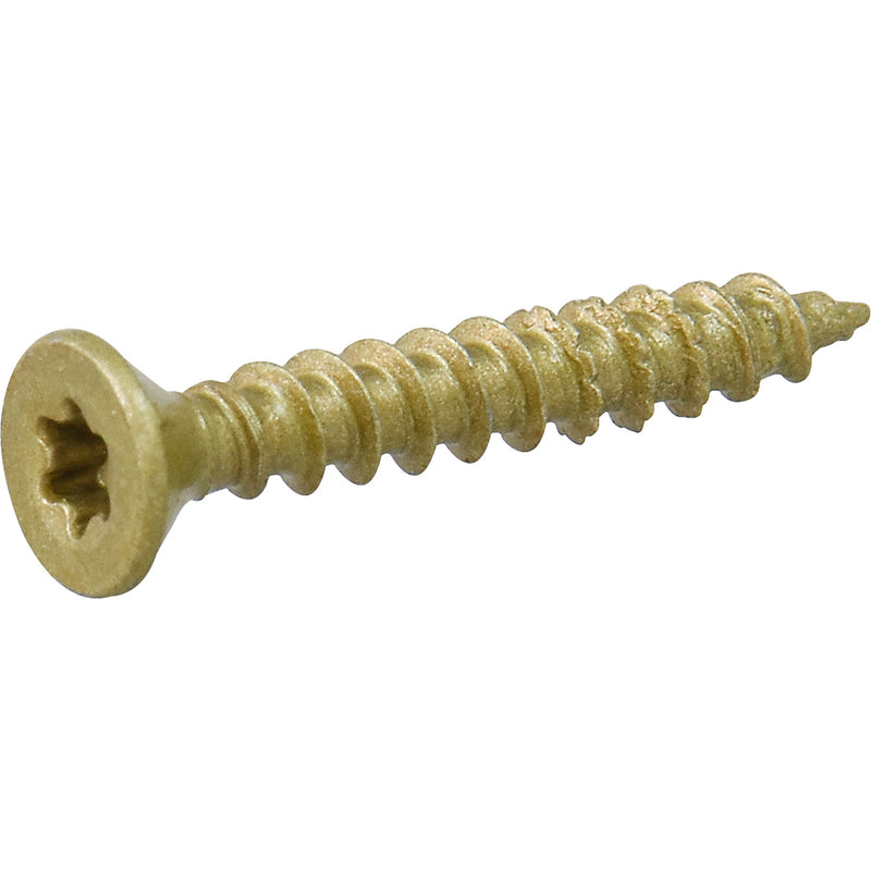 HILLMAN Power Pro No. 6 Ga. X 1 in. L Star Flat Head Coarse Multi-Material Screws