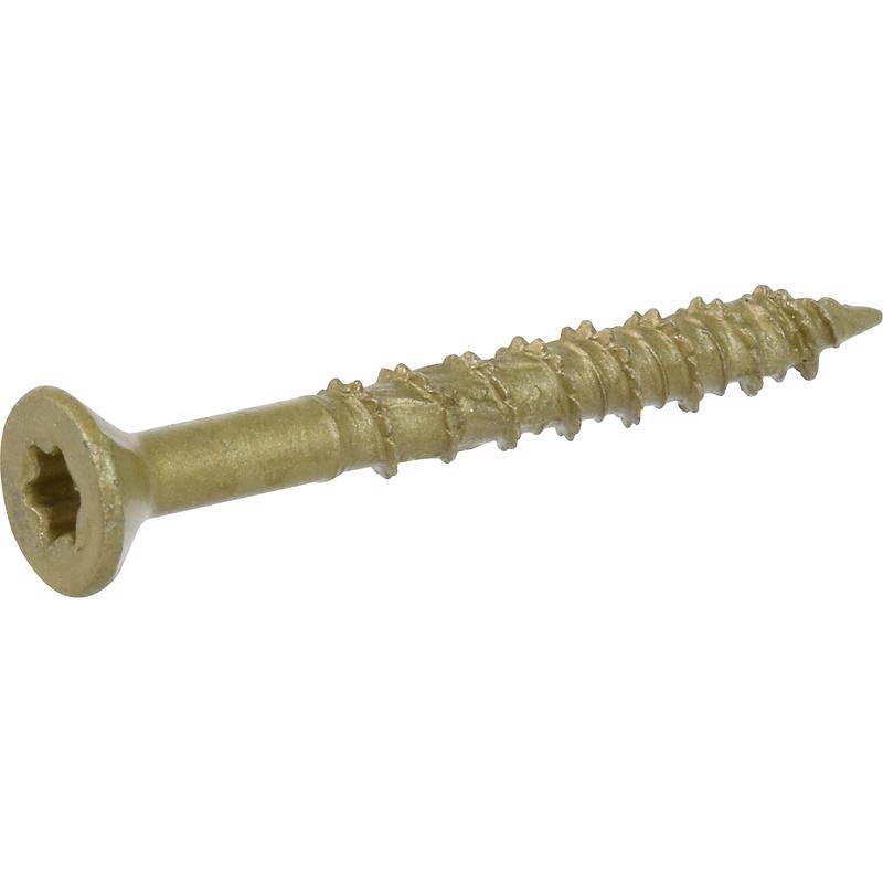 HILLMAN Power Pro No. 8 Ga. X 1-1/2 in. L Star Flat Head Coarse Multi-Material Screws