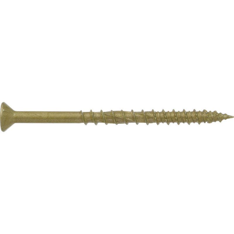 HILLMAN Power Pro No. 8 Ga. X 2-1/2 in. L Star Flat Head Coarse Multi-Material Screws