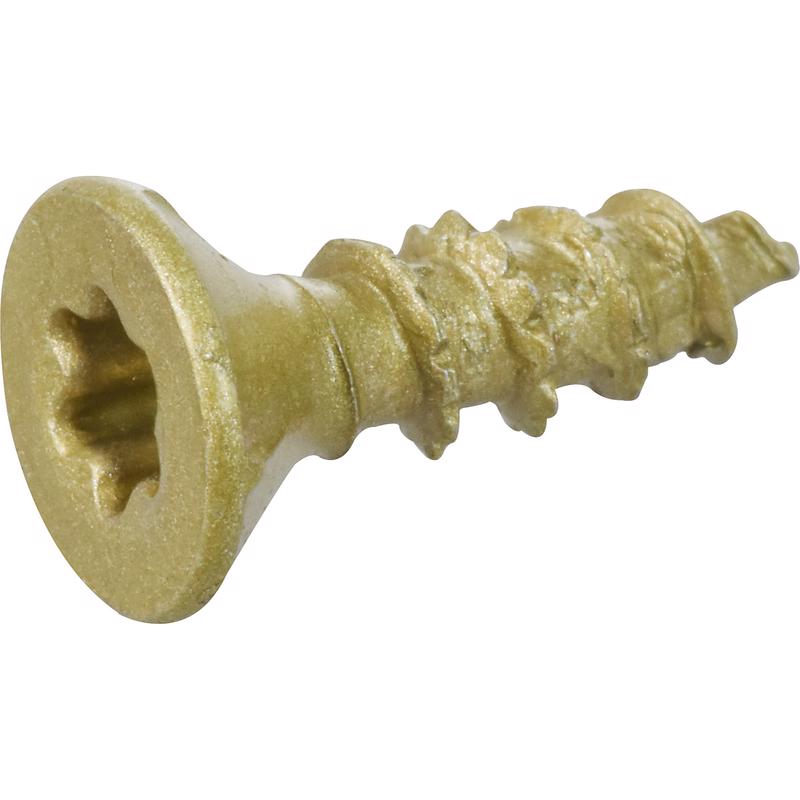 HILLMAN Power Pro No. 6 Ga. X 1/2 in. L Star Flat Head Coarse Multi-Material Screws