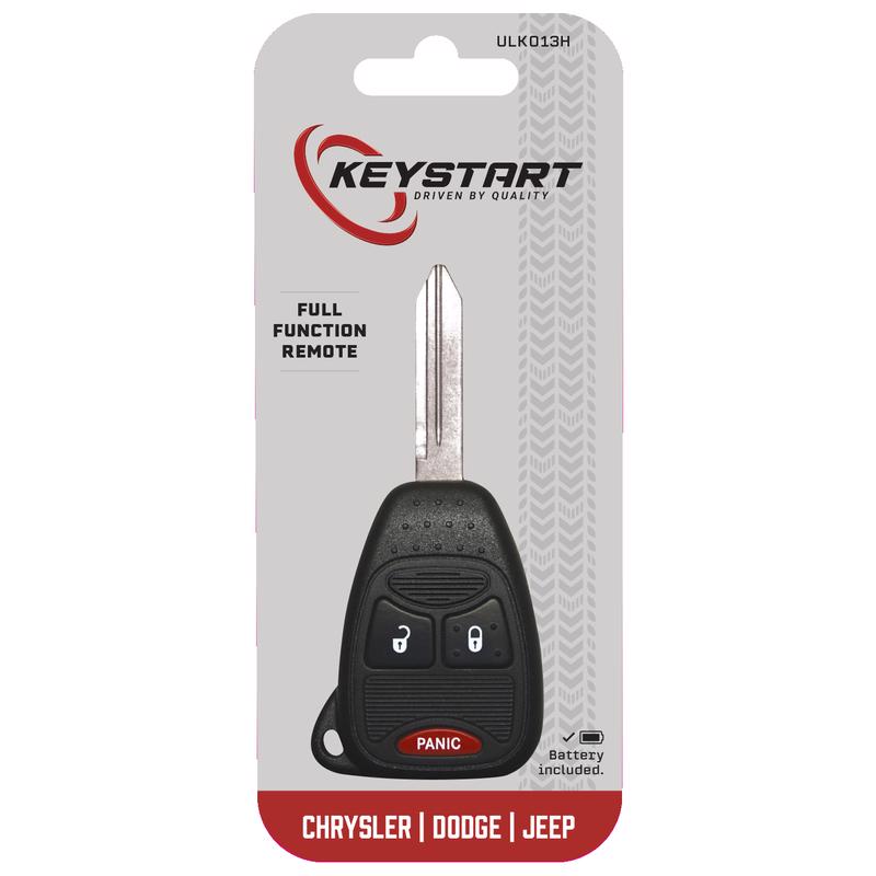 KeyStart ULK013 Advanced Security Automotive Remote HD Key Traditional Blade For Jeep