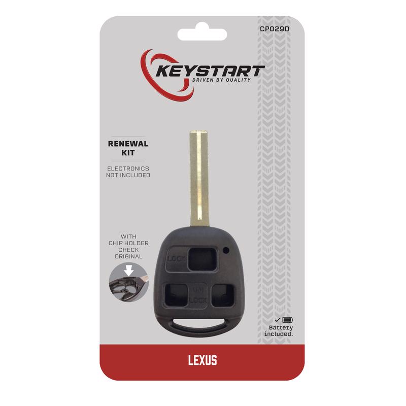 KeyStart CP029 Self Programmable Remote Automotive Replacement Key Sidewinder Blade For Lexus