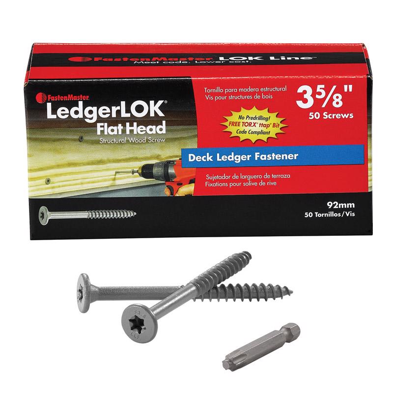 FastenMaster LedgerLok No. 12 each X 3-5/8 in. L Torx Ttap Epoxy Coarse Wood Screws