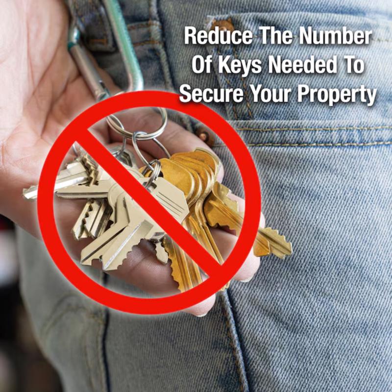 Master Lock 1 in. H X 11/16 in. W X 1-1/8 in. L Steel 4-Pin Cylinder Exterior Padlock