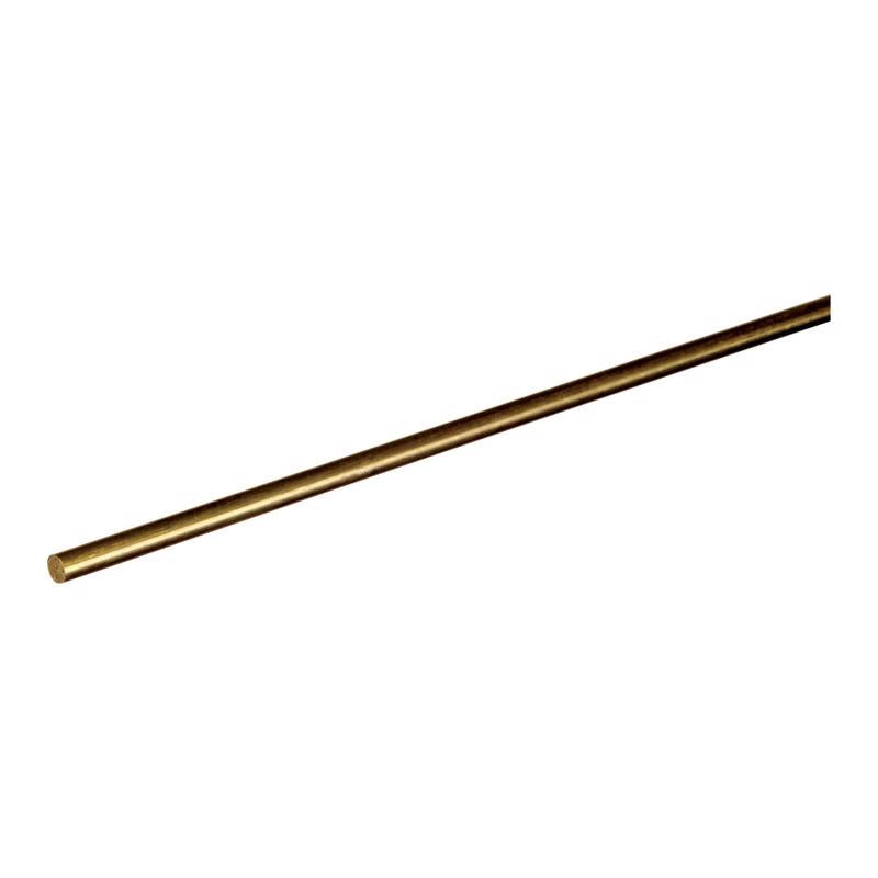 SteelWorks 1/8 in. D X 36 in. L Brass Rod