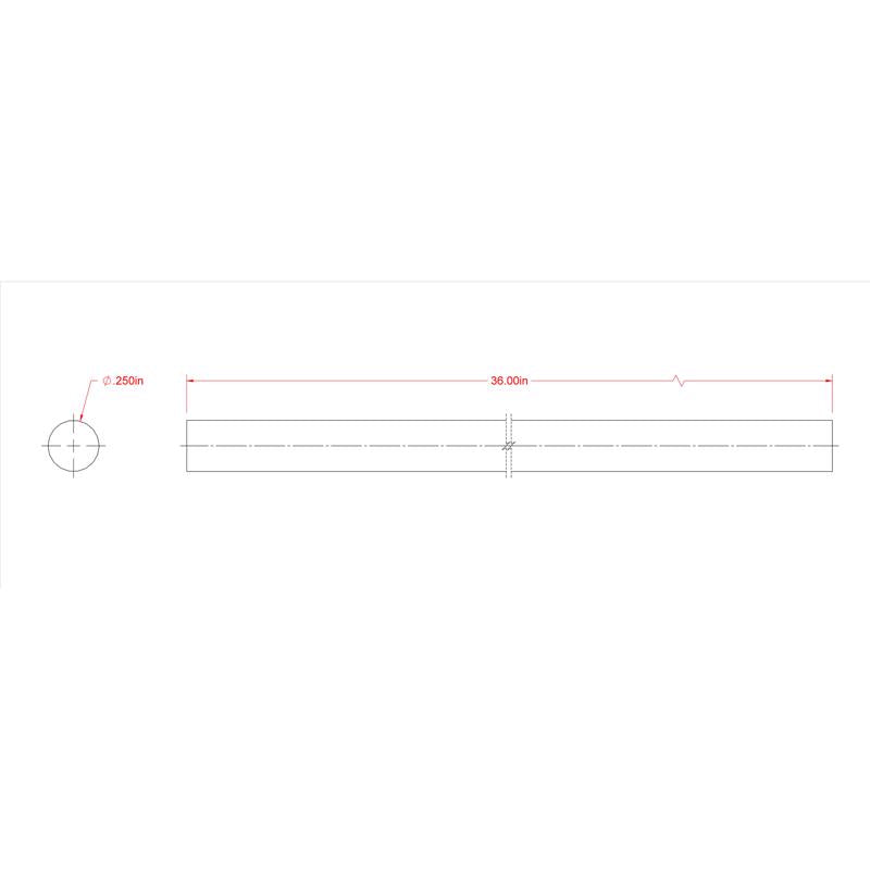 SteelWorks 1/4 in. D X 36 in. L Brass Rod