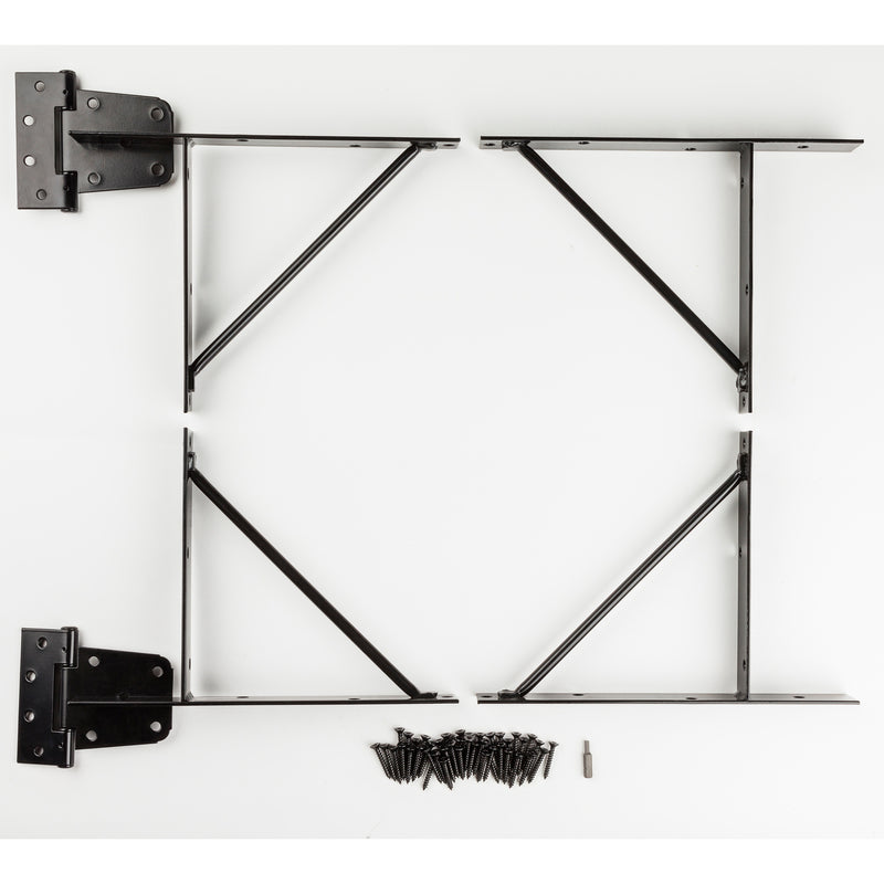 National Hardware 3.74 in. L Black Steel Anti-Sag Gate Kit