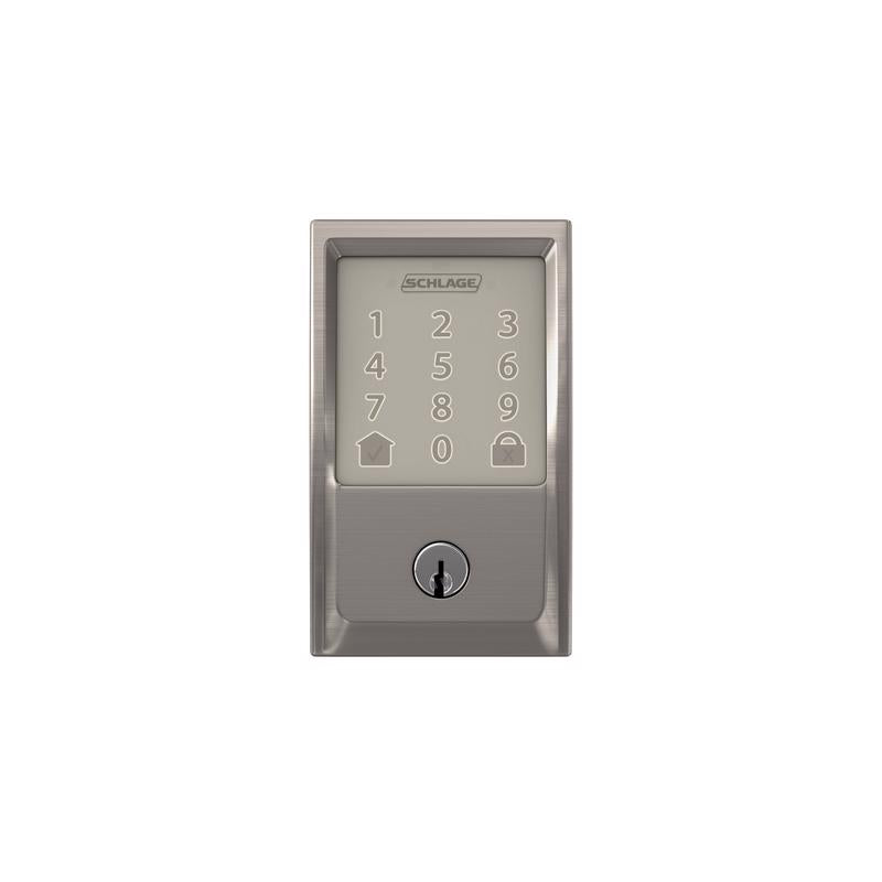 Schlage Encode Satin Nickel Metal Wi-Fi Deadbolt