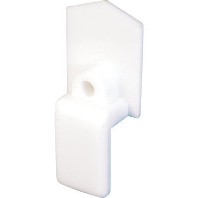 Prime-Line 0.87 in. D X 0.81 in. L Matte White Plastic Closet Door Guide