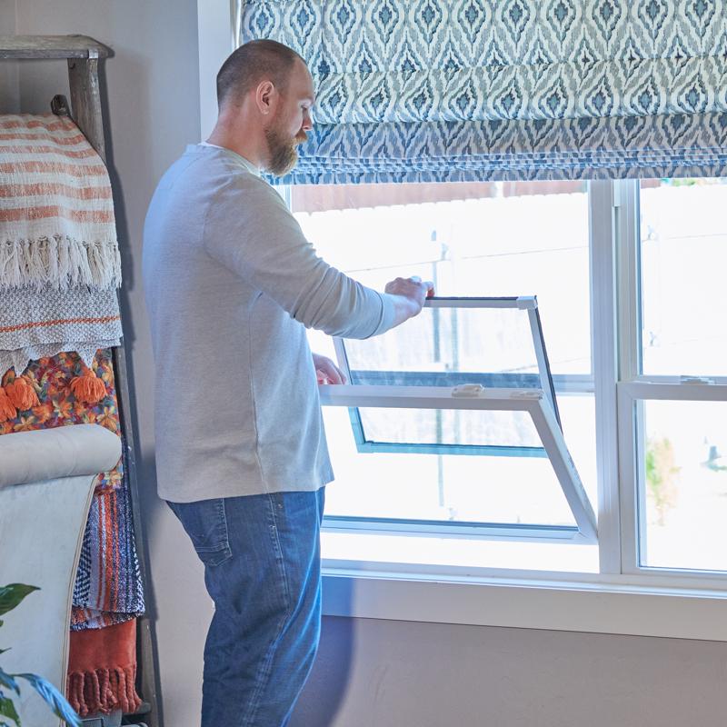 M-D Building Products White Aluminum Adjustable Screen 15 in. W X 37 in. L