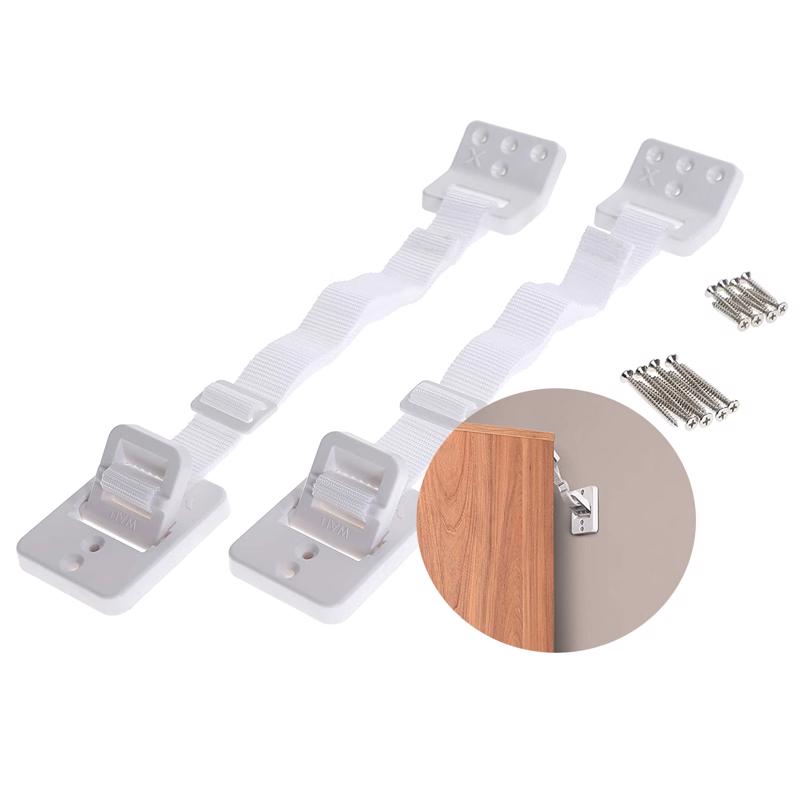 Dreambaby White Plastic Furniture Anchors 2 pk