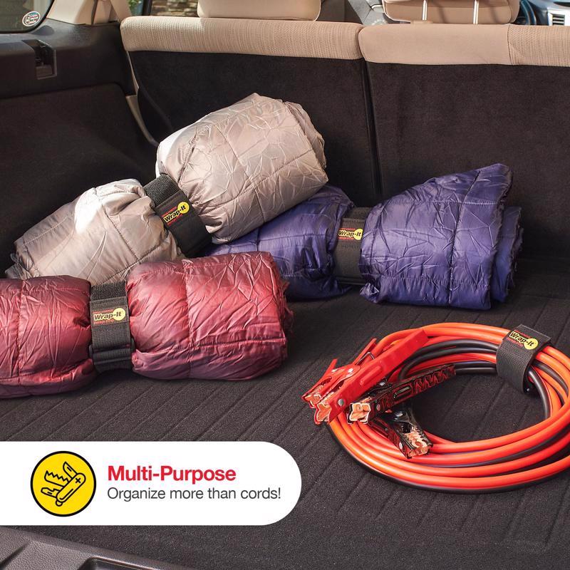 Wrap-It Super Stretch 12 in. L Black Polypropylene Cord Wrap