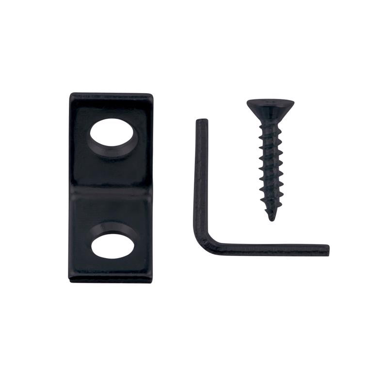 Hampton 3/4 in. H X 3/4 in. W Black Steel Inside L Corner Brace