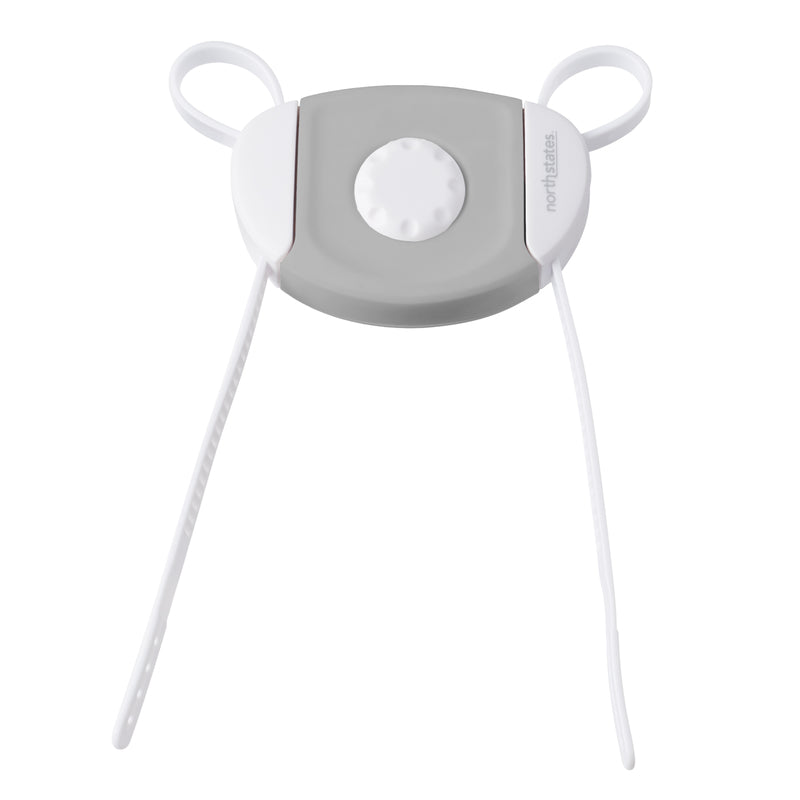 North States Toddleroo Gray/White Plastic Cabinet Flex Lock