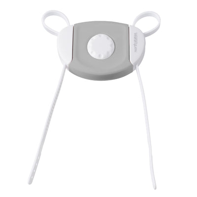 North States Toddleroo Gray/White Plastic Cabinet Flex Lock