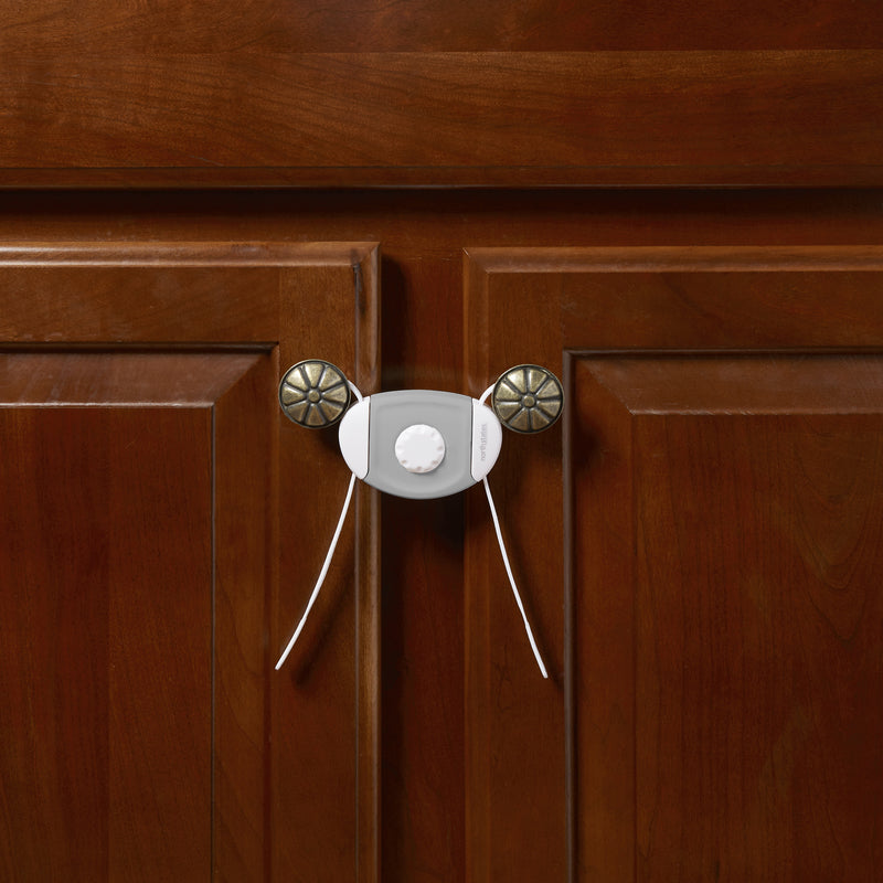 North States Toddleroo Gray/White Plastic Cabinet Flex Lock