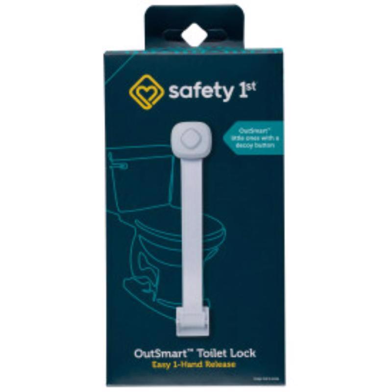 Safety 1st OutSmart White Plastic Swing Shut Toilet Seat Lock