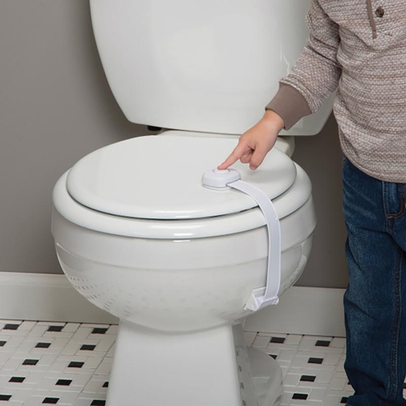 Safety 1st OutSmart White Plastic Swing Shut Toilet Seat Lock