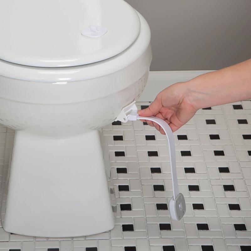Safety 1st OutSmart White Plastic Swing Shut Toilet Seat Lock