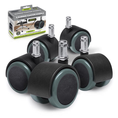 Slipstick 2 in. D Swivel Rubber Caster 330 lb 5 pk