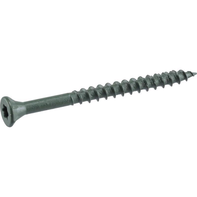 HILLMAN Deck Plus No. 8 Ga. X 1-5/8 in. L Green Star Flat Head Exterior Deck Screws 1 lb 147 pk