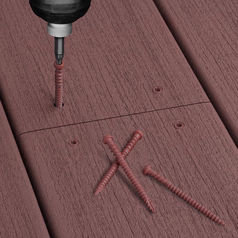 HILLMAN Deck Plus No. 10 Ga. X 3 in. L Red Star Flat Head Composite Deck Screws 5 lb 270 pk