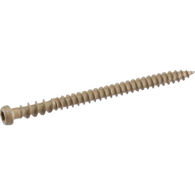 HILLMAN Deck Plus No. 10 Ga. X 2-1/2 in. L Tan Star Flat Head Composite Deck Screws 5 lb 375