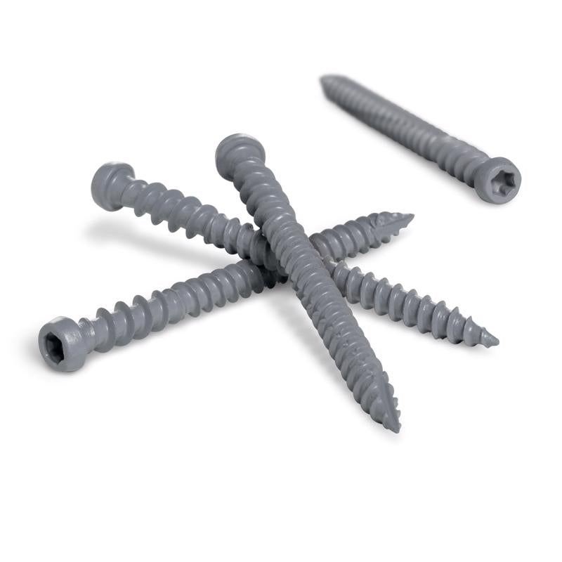 HILLMAN Deck Plus No. 10 Ga. X 2-1/2 in. L Gray Star Flat Head Composite Deck Screws 5 lb 375 pk