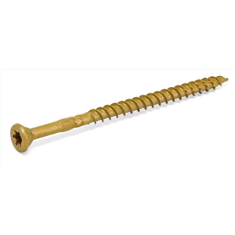 HILLMAN Power Pro No. 10 Ga. X 3 in. L Bronze Star Flat Head Exterior Deck Screws 1 lb 66 pk