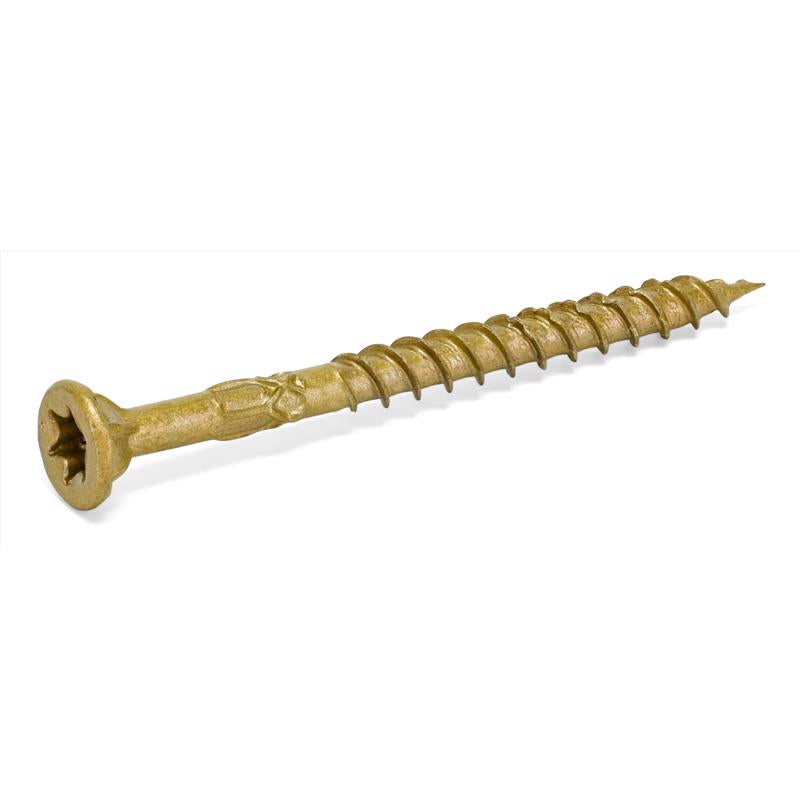 HILLMAN Power Pro No. 10 Ga. X 2-1/2 in. L Bronze Star Flat Head Exterior Deck Screws 1 lb 78 pk