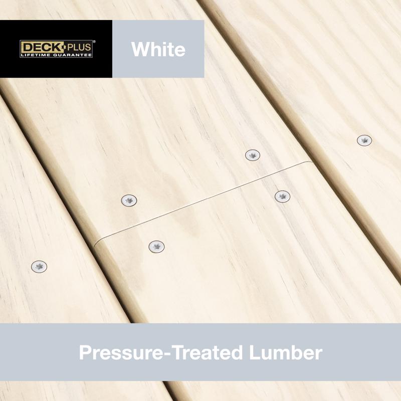 HILLMAN Deck Plus No. 10 Ga. X 3 in. L White Star Flat Head Exterior Deck Screws 1 lb 62 pk