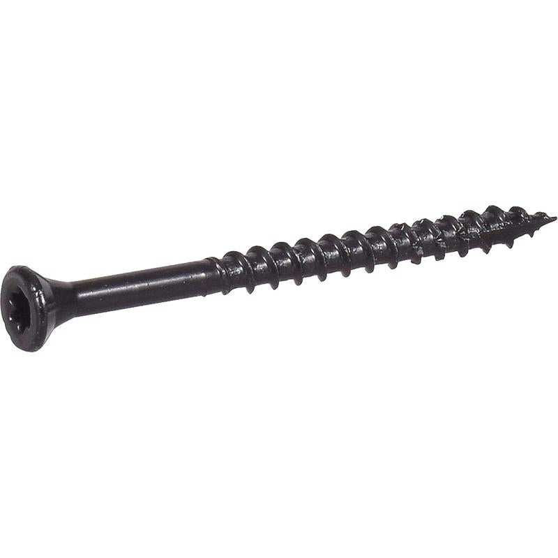 HILLMAN Deck Plus No. 10 Ga. X 2-1/2 in. L Black Star Flat Head Exterior Deck Screws 1 lb 73 pk