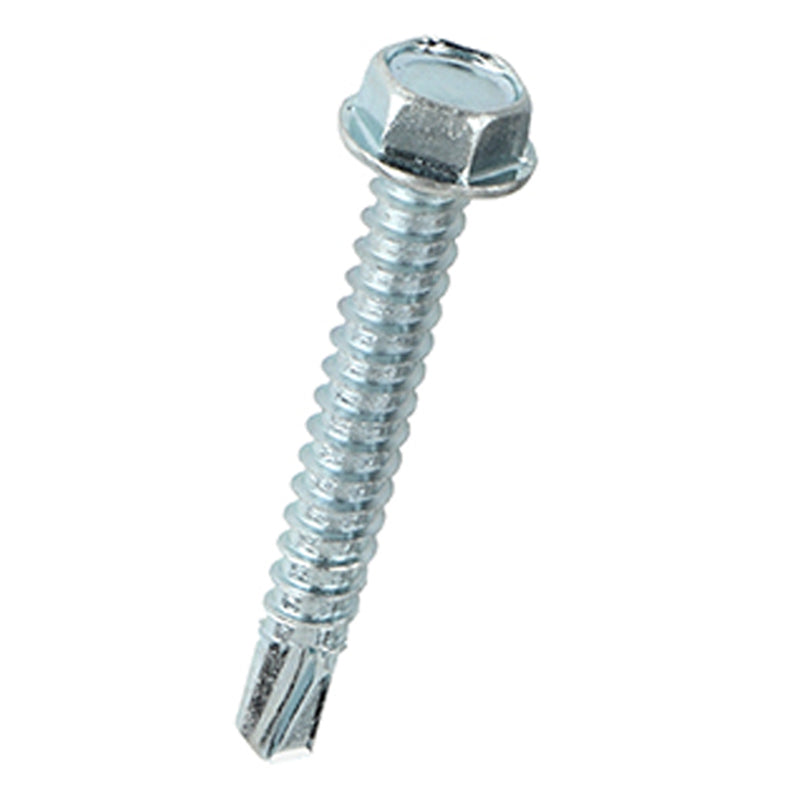 Teks No. 12 in. X 1-1/2 in. L Hex Hex Washer Head Sheet Metal Screws 80 pk